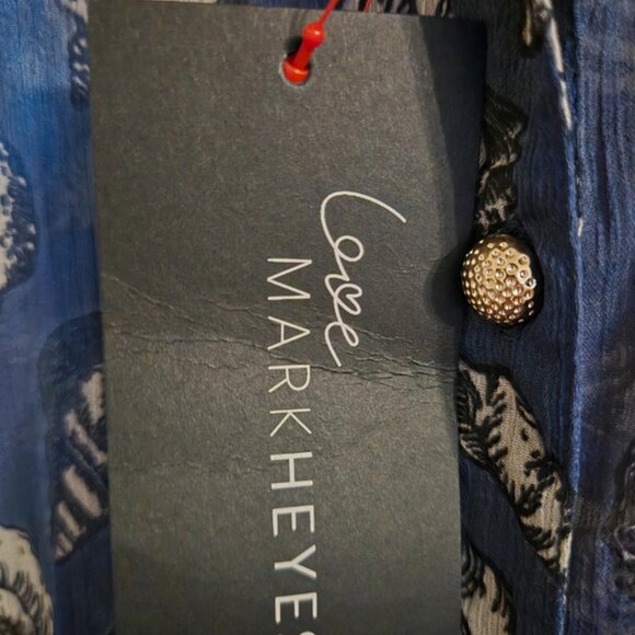 Love Mark heyes shell pattern shirt bnwt size 18 - Picture 4 of 9